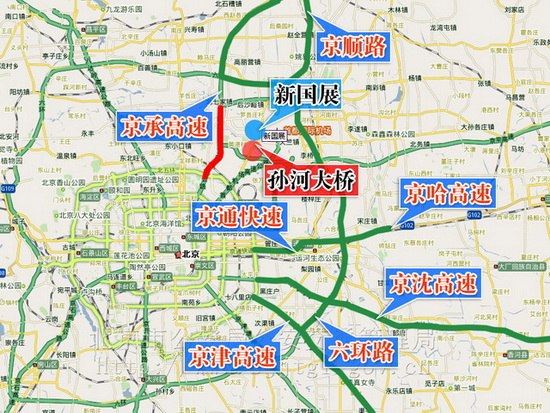 2010北京國(guó)際車(chē)展交通圖一