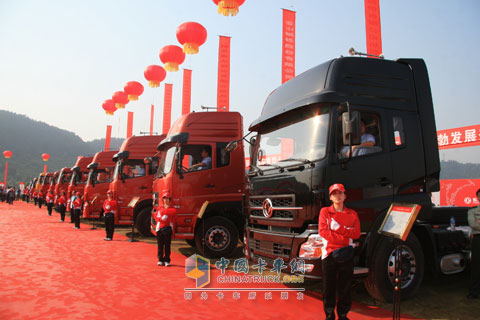東風(fēng)商用車新基地建成后將主要生產(chǎn)東風(fēng)天龍平臺重卡
