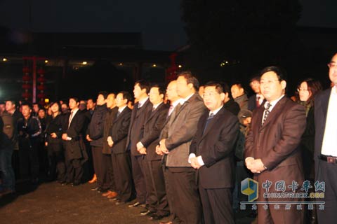 陜汽重卡管理層集體參加M3000發(fā)布會(huì)